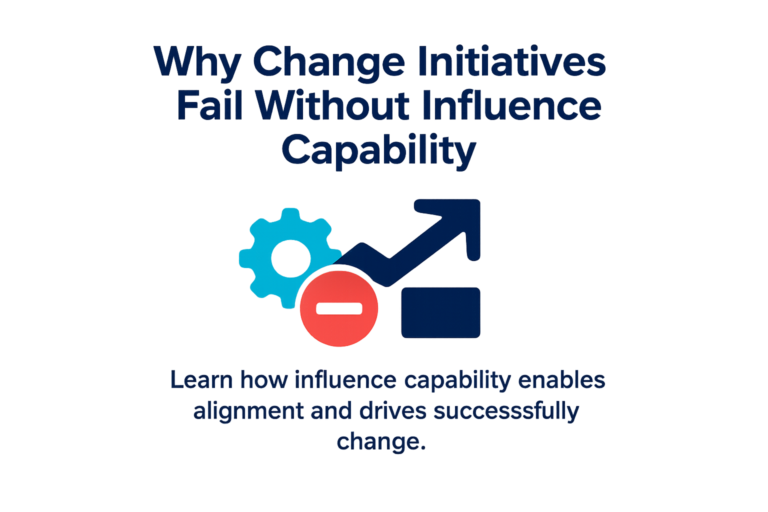 Why change initiatives fail without influence capability causing resistance and lack of alignment in organizations