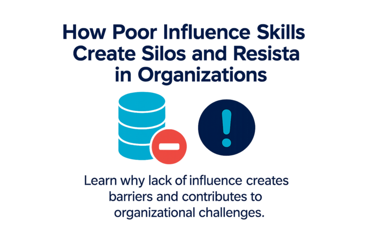 How poor influence skills create silos and resistance in organizations leading to misalignment and communication barriers