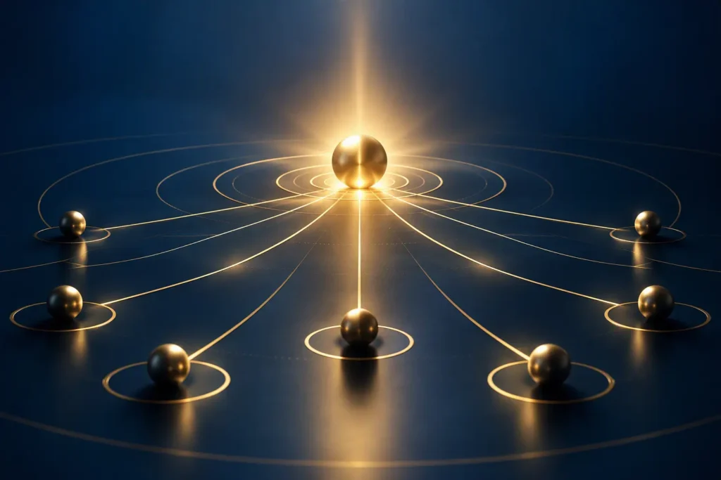 Executive presence and influence represented by a central source of strategic leadership and trust